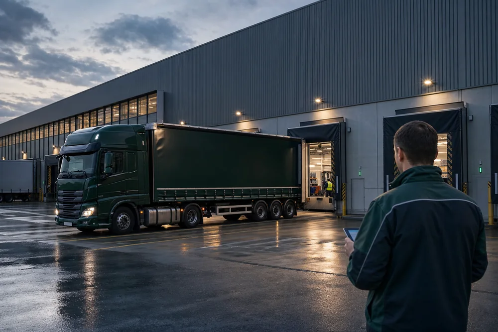 Automotive-LKW am Werk